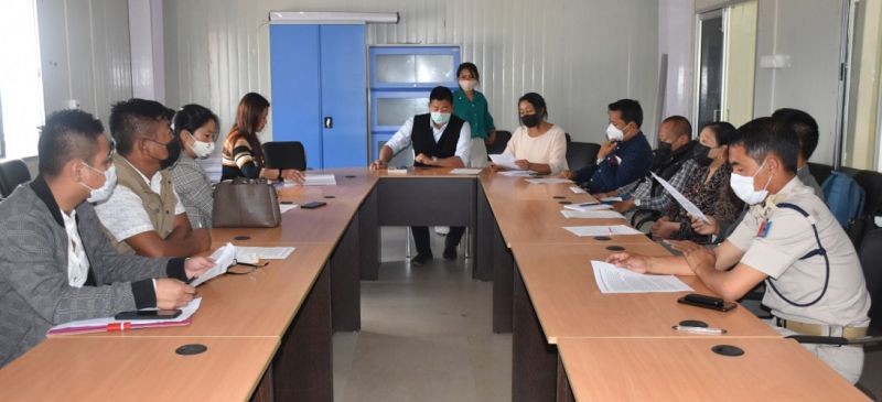 The sub-committee for ‘smoke free Kohima city’ during its first meeting held in Kohima Municipal Council’s Conference Hall on March 25. (DIPR Photo)